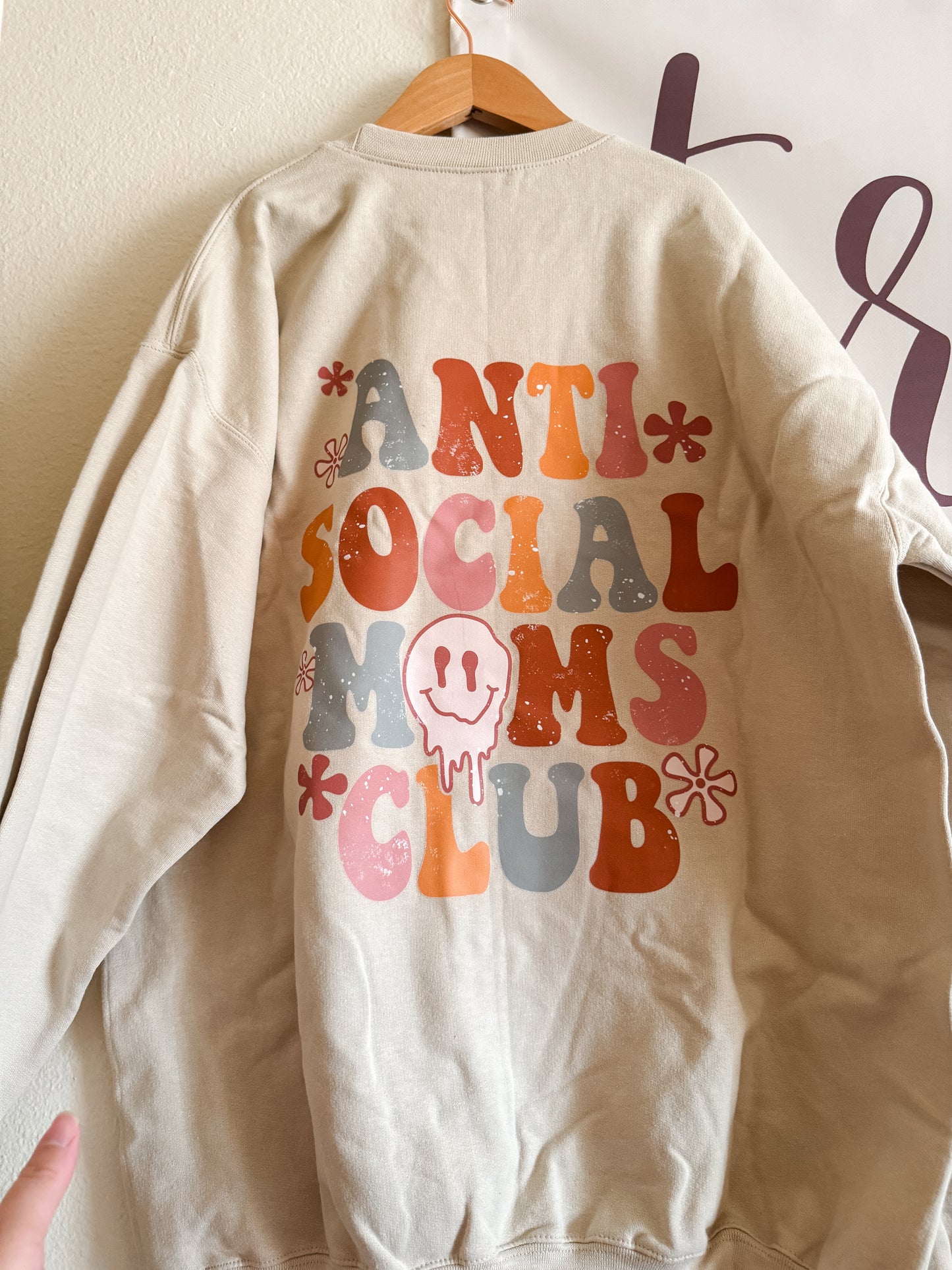 Antisocial Moms Club Crewneck - MEDIUM