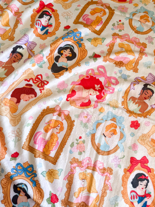 Princess Frames Minky Blanket