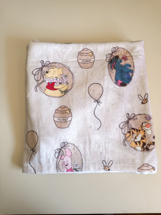 Honey bear Minky Blanket