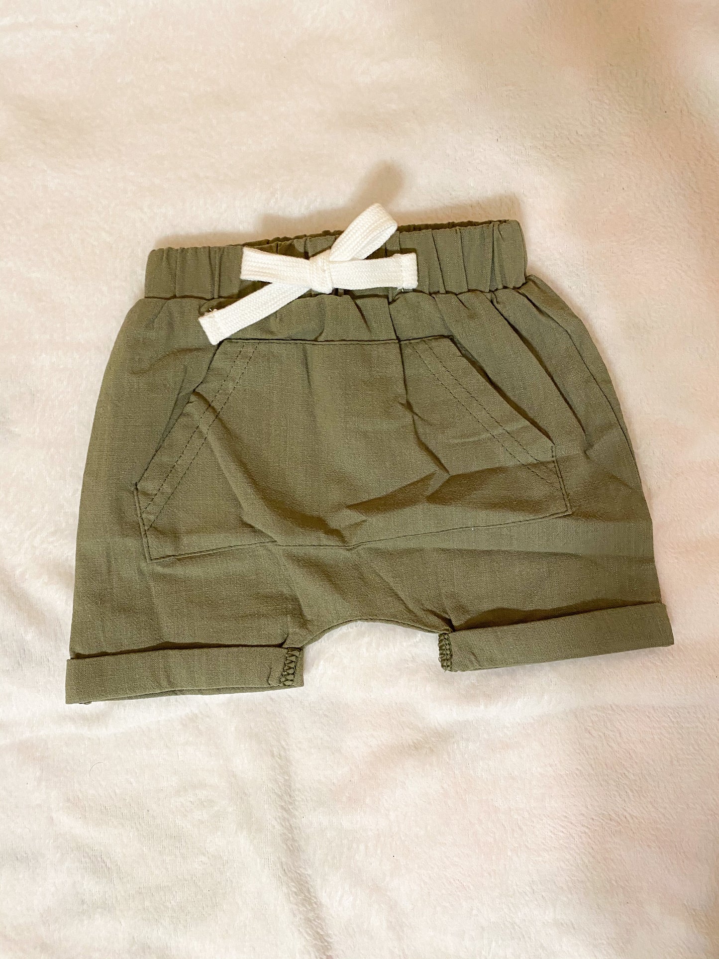 Olive Pocket Shorts